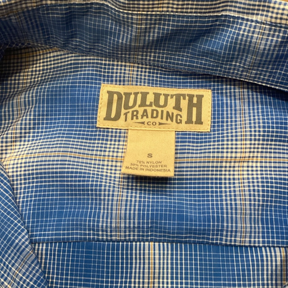 Duluth Trading Men's Armachillo Short Sleeve Plaid Shirt Small Cool Style 13265 - Picture 2 of 8